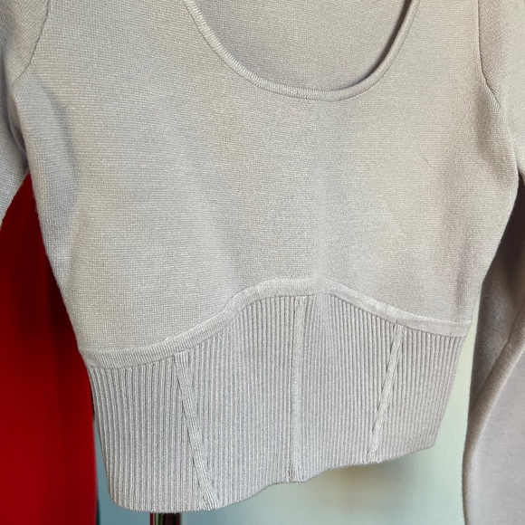 Ribbed Slim Corset Sweater - Abercrombie & Fitch - Picture 2 of 4